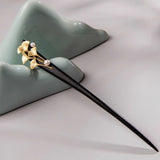 Ginkgo Pearl Ebony Hair Stick