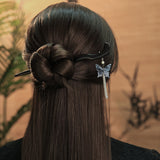 Blue Butterfly Tassel Hair Stick