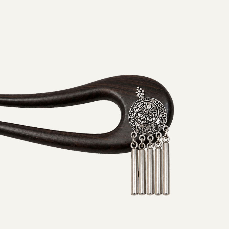 Tribal Medallion Ebony Hair Fork