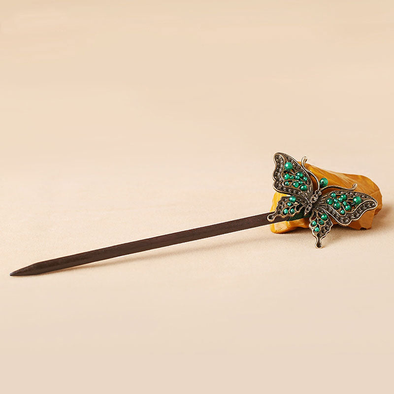 Antique Butterfly Hair Stick