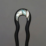 Green Moon Nacre Hair Stick