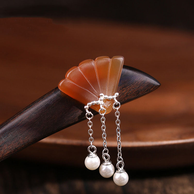 Si Shellcrest Shellcrest Pearl Hair Stick – Silkorastudio