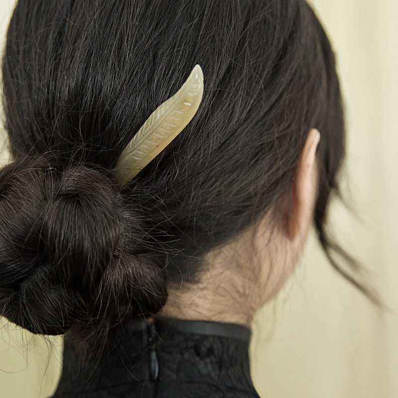 Horn Leaf Hair Stick