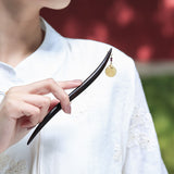 Ruyi Charm Ebony Hair Stick