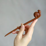 Carved Snail Hair Stick