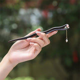 Blushing Tulip Dangle Hair Stick