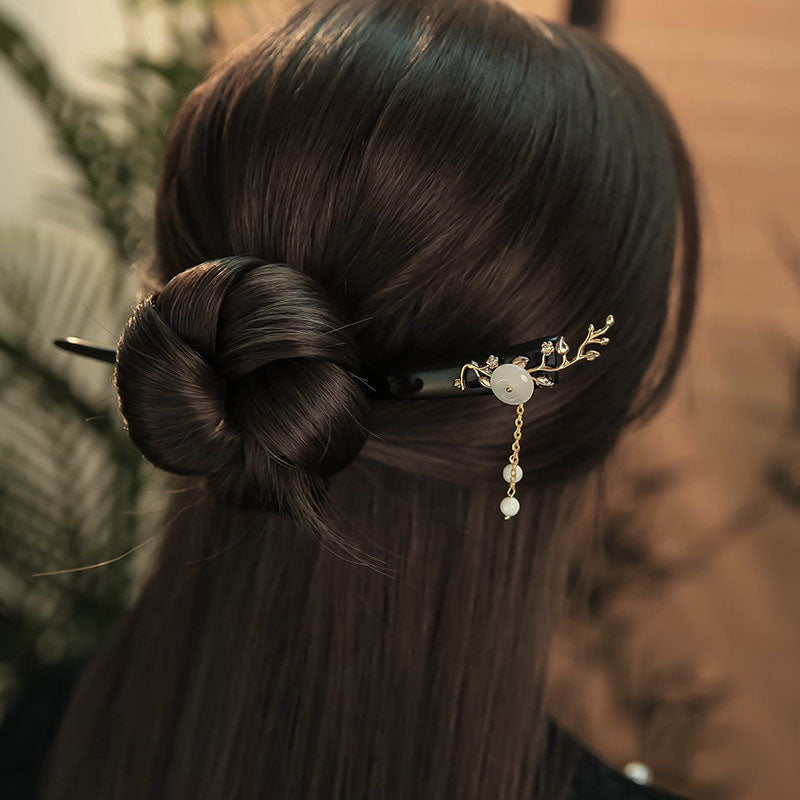 Jade Branch Hair Stick