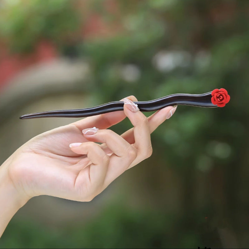 Scarlet Tip Hair Stick