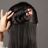 Rose Quartz Bloom Hair Stick