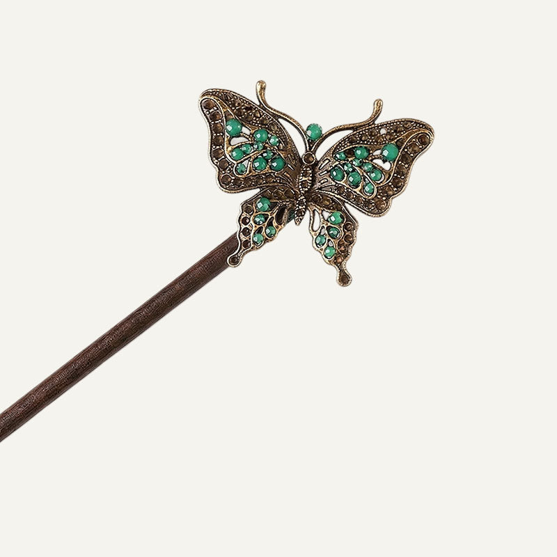 Antique Butterfly Hair Stick