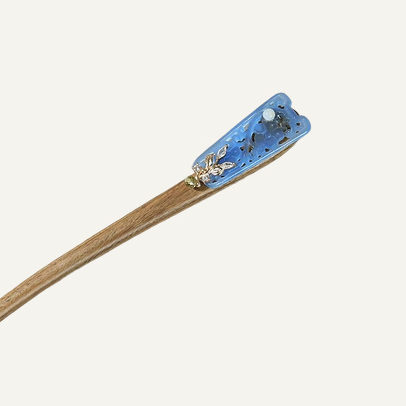 Azure Filigree Hair Stick