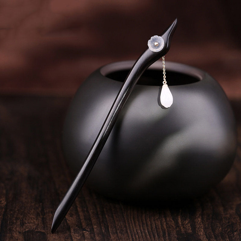 Calm White Hair Stick