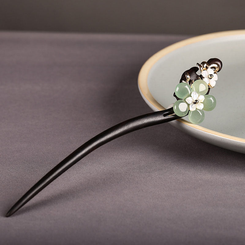 Verdant Bloom Hair Stick