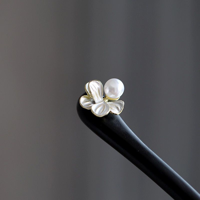 Single Pearl Bloom Hair Stick
