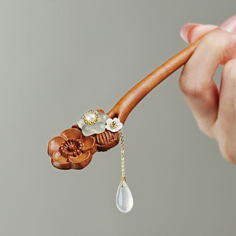 Apricot Rain Hair Stick
