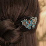 Cerulean Luxe Floral Hair Fork