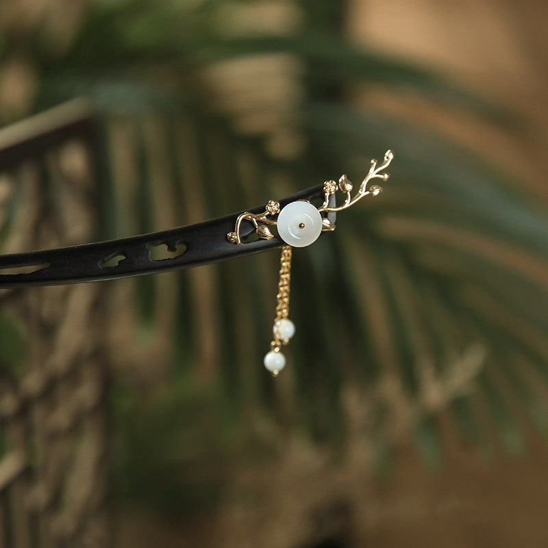Jade Branch Hair Stick