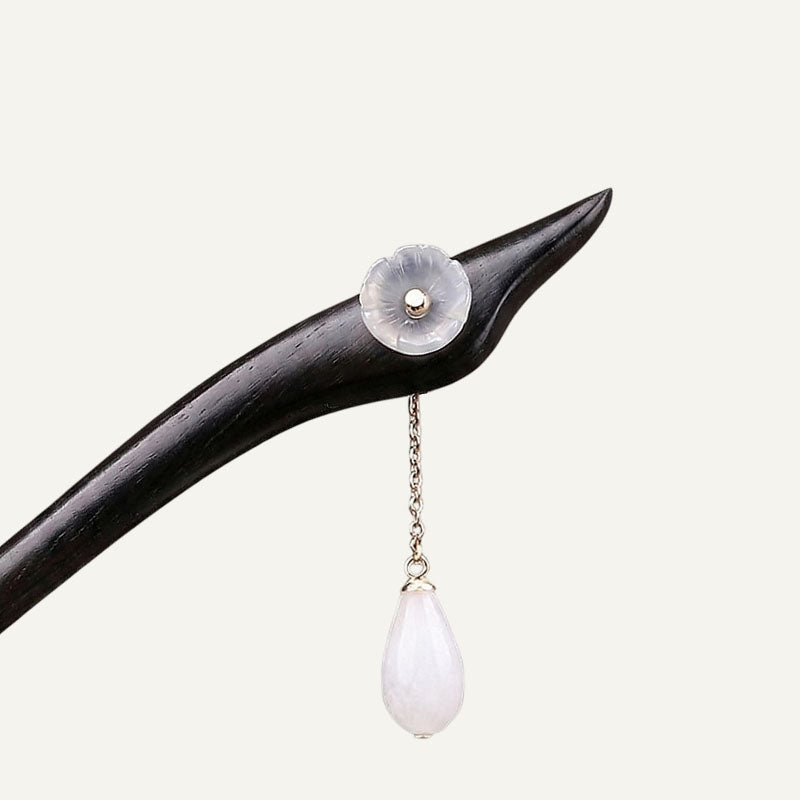 Calm White Hair Stick