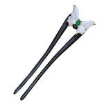 Green Jade Butterfly Hair Stick