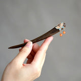 Butterfly Shell Dangle Hair Stick