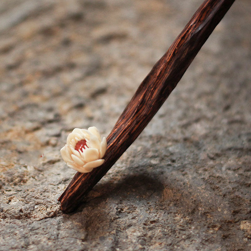 Antler Flower Agate Hair Stick
