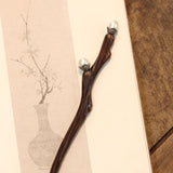 Double Pearl Branch Hair Stick