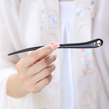 Blushing Tulip Ebony Hair Stick