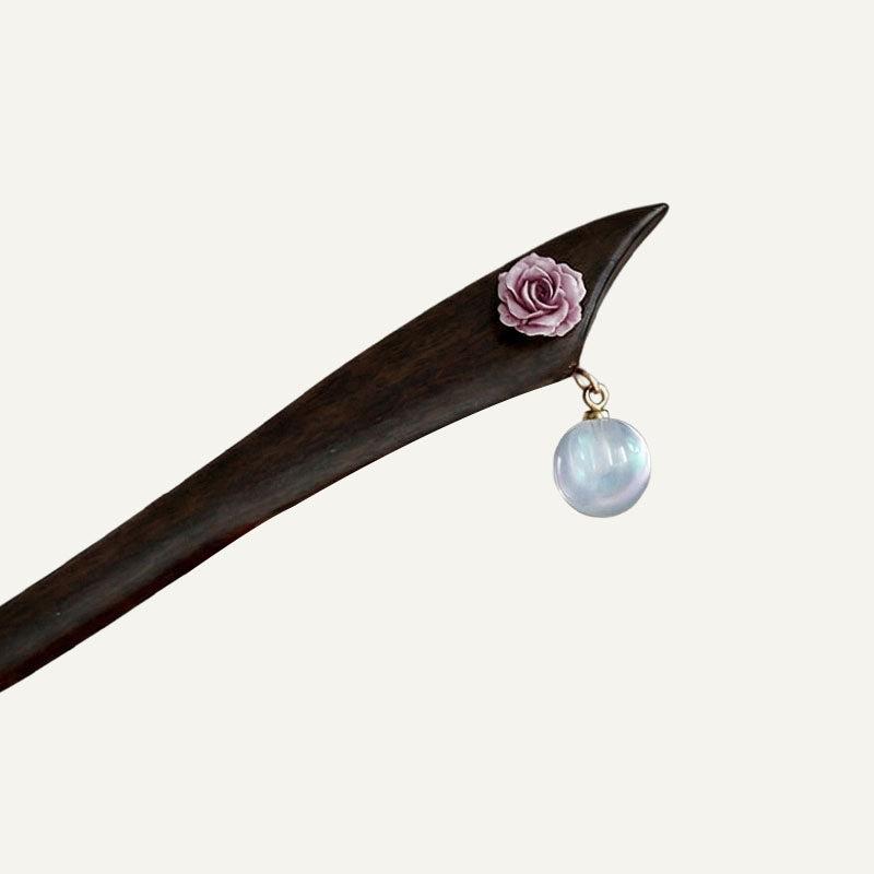 Blush Rose Hair Stick