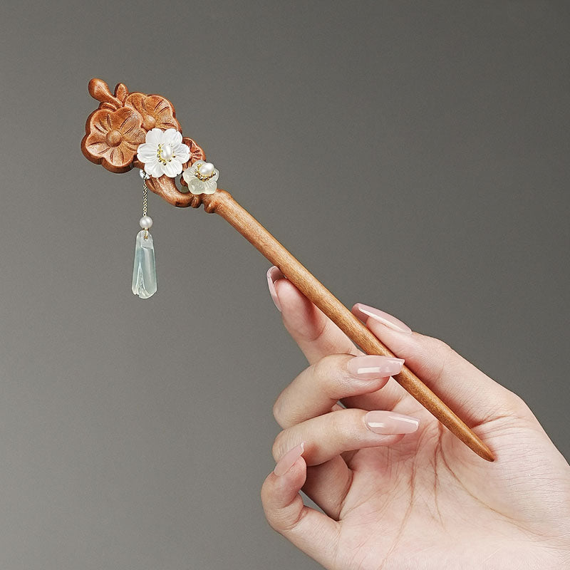 Blossom Jade Drop Hair Stick
