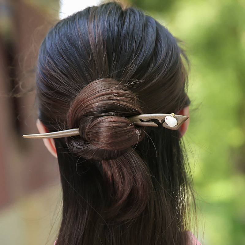 Sandalwood Rabbit Hair Stick