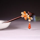 Autumn Blossom Dangle Hair Stick
