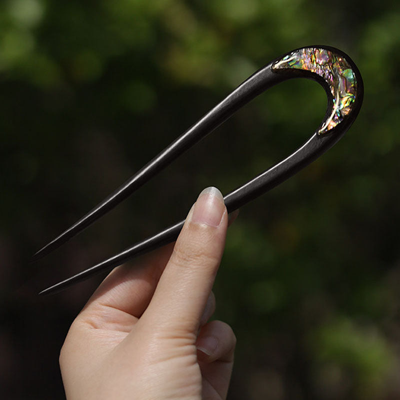 Lunar Nacre Arc Hair Stick