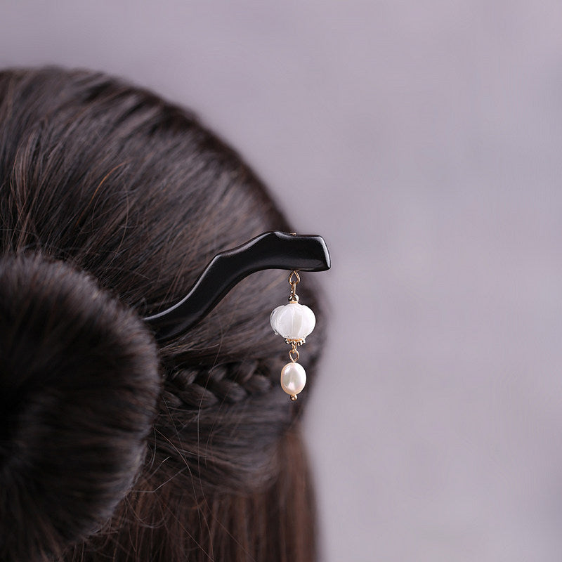 Lily Pearl Drop Hair Stick