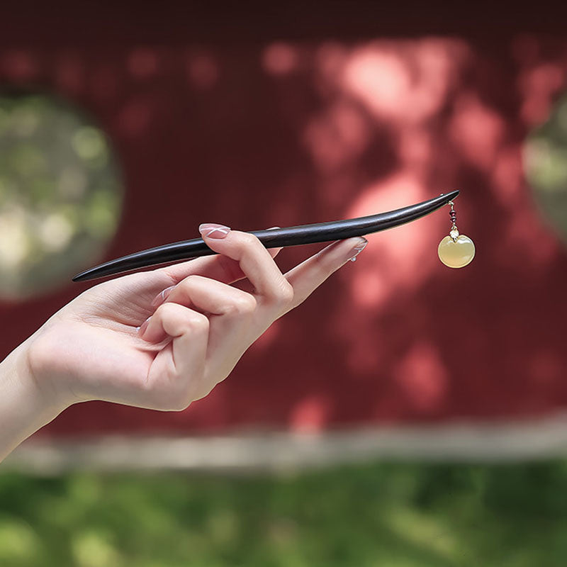 Ruyi Charm Ebony Hair Stick