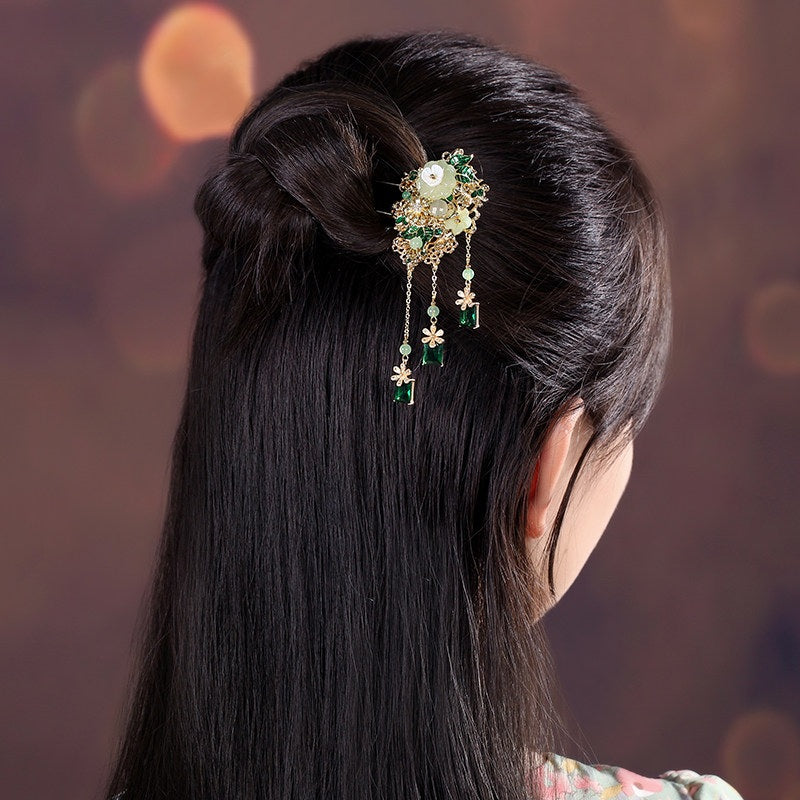 Imperial Emerald Hair Stick