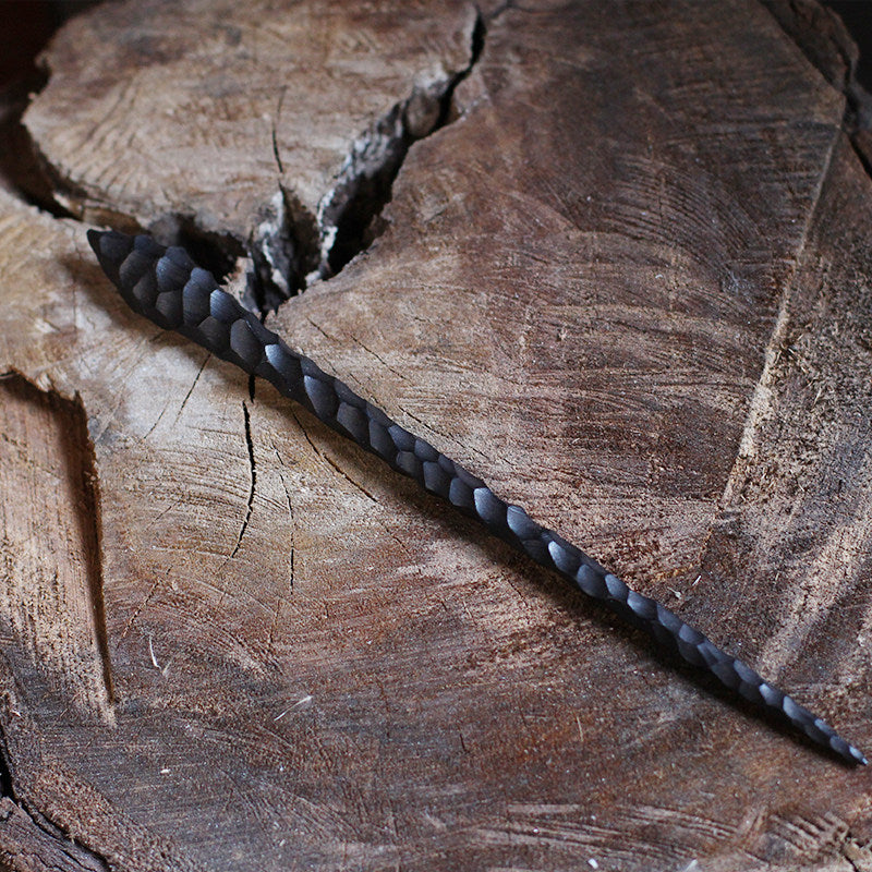 Faceted Spine Hair Stick