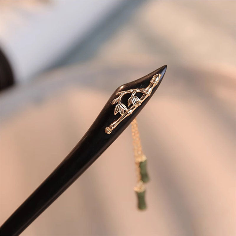 Bamboo Charm Ebony Hair Stick