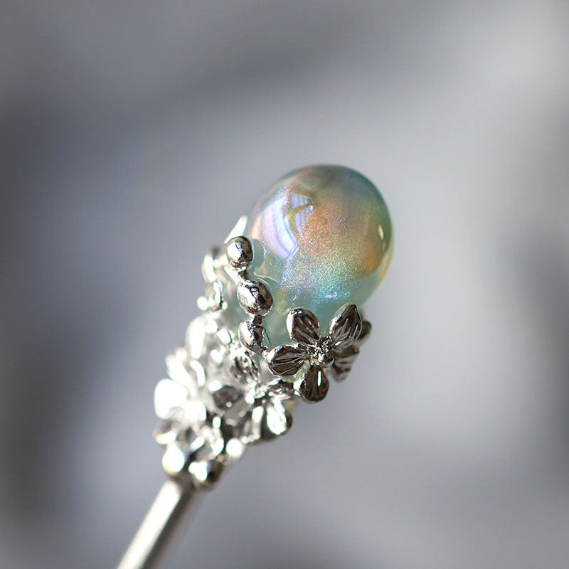 Iridescent Bloom Hair Stick