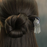 Tribal Medallion Ebony Hair Fork