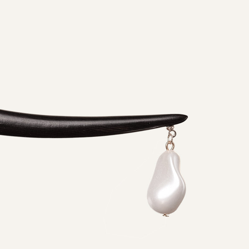 Ebony Flow Pearl Hair Stick