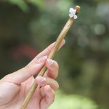 Minimal Gardenia Hair Stick