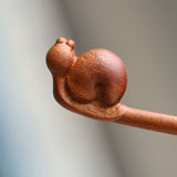 Carved Snail Hair Stick