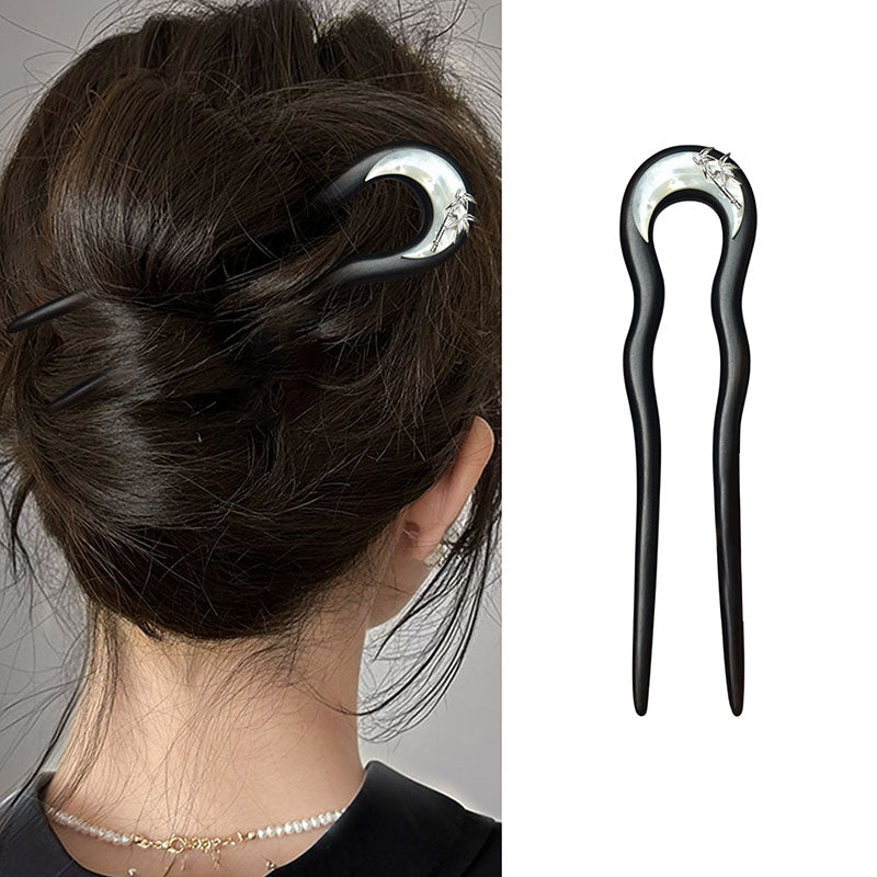 Crescent Bamboo Hair Stick
