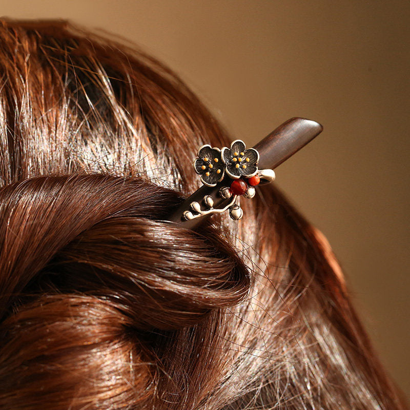 Arden Plum Hair Stick