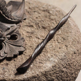 Ebony Spiral Hair Stick