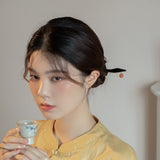 Agate Peach Hair Stick