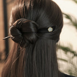 White Plum Ebony Hair Stick