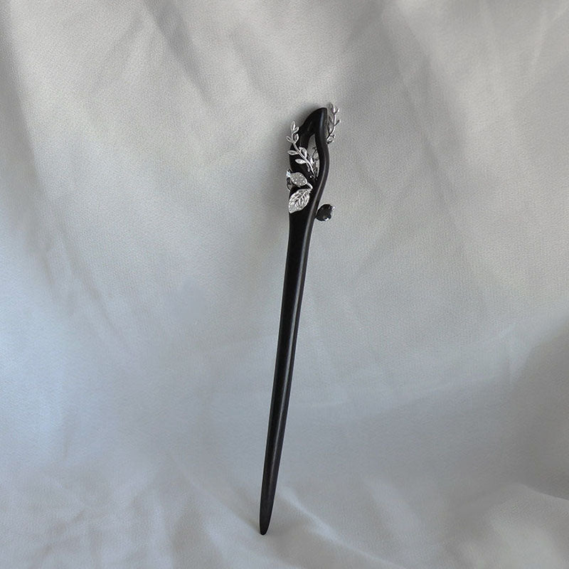 Silver Branch Bloom Hair Stick