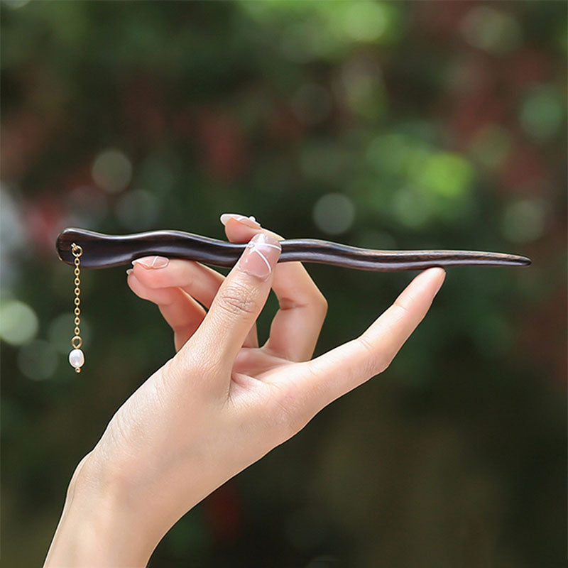 Blushing Tulip Dangle Hair Stick
