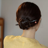 Agate Peach Hair Stick